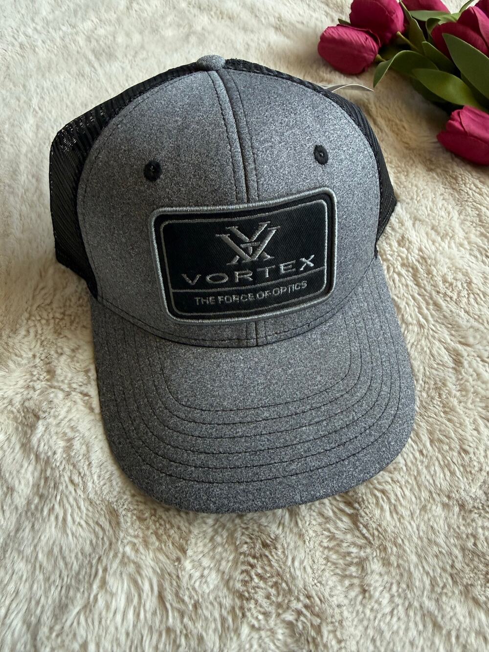 Vortex Gray Black Snapback Baseball cap NWT